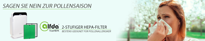 2-stufiger Spezialfilter gegen Pollenallergene