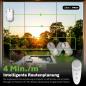 Preview: Der Fensterputzroboter alfda AFR230 bei der intelligenten Routenplanung auf einer Fensterfläche.
