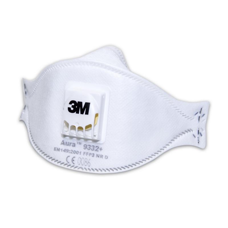 3M Maske mit Ventil 9322+ Aura