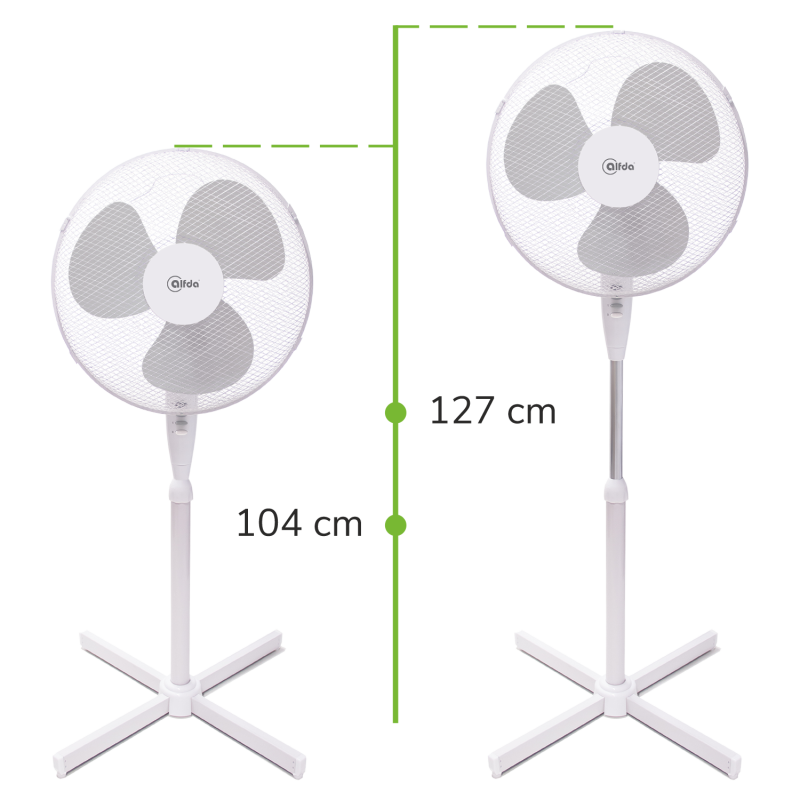 Sutfenlos höhneverstellbar alfda ASV40 Ventilator