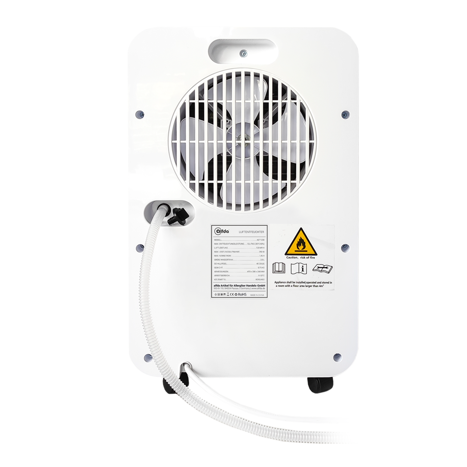 alfda® Luftentfeuchter AEF1200 - 12L/Tag