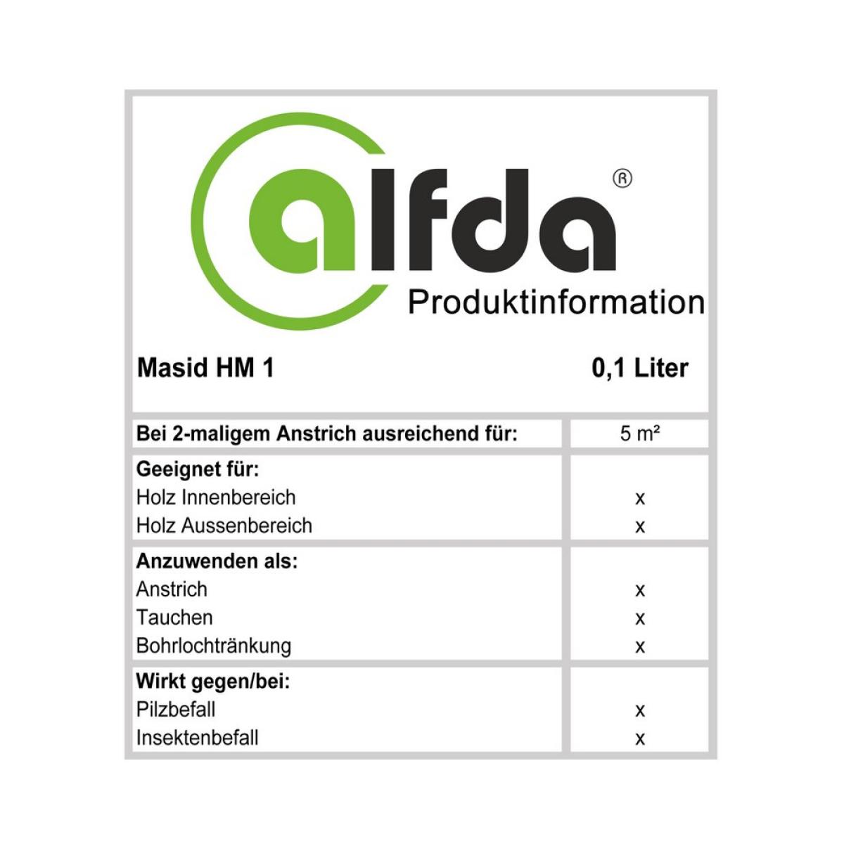 Masid HM1 Holzschutzmittel Konzentrat - 0,1 Liter